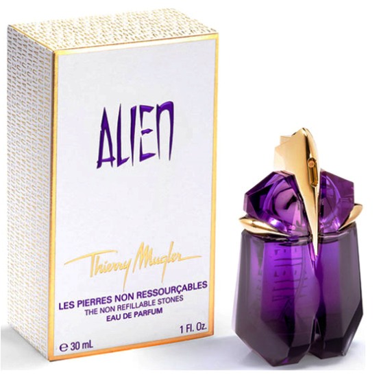 Perfume Alien Pierre Magique for women was introduced in the summer of 2013. The composition of these spirits may be classified as Eastern wood. Undoubtedly, perfume Alien Pierre Magique immediately attracts the attention not only for its splendid flavor, but also an unusual deep purple bottle. Its design resembles a faceted gemstone amethyst. And he is known to have strong magical properties, contributes to the development of internal abilities, protects against intoxication of love and evil deeds. This is consistent with the magical and mysterious series of perfumes Alien Pierre Magique fashion house Thierre Mugler. Limited edition perfume Thierry Mugler Alien Pierre Magique (Alien Pierre Magique) expanded this series, begun in 2005 as an excellent magic elixir. Eastern perfume composition Alien Pierre Magique open chords precious Sambac jasmine, which is then mixed with the heart of an entire palette of shades kashmerana and base notes of white amber. Did you know that kashmeran has a very pleasant smell, it does not leave anyone indifferent? Kashmeran has a wealth of nuances, slightly spicy flavor, it can be found fruity notes of apple, heliotrope, and jasmine flowers, woody tones pine, patchouli and even soft shades of vanilla. It seems that he has absorbed all that expresses our sensuality. Be sure to buy a perfume Thierry Mugler Alien Pierre Magique to your collection, because it is released in a limited edition, and perhaps soon they will be available only at a very high price. But now, we suggest you order this perfume perfume in our online store Topnatali.ru. Attached to your order cheap sending mysterious fragrance Alien Pierre Magique in Moscow. By means of transport company and we send e-mail Russia perfume, issued on site in Russia. One of the most convenient forms of payment to the perfume shop TopNatali is the payment of perfume and cosmetics COD.
